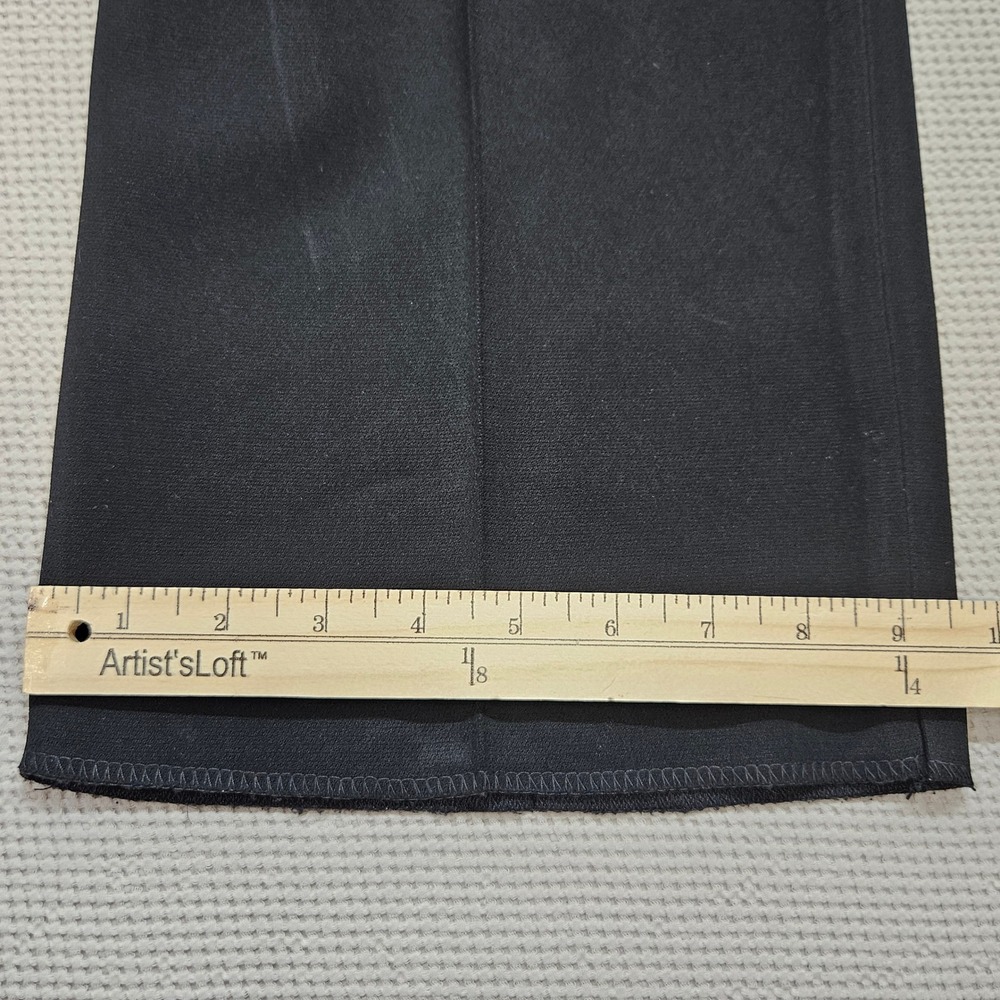 Carmel Zhao USA VTG Black High Waisted Straight Leg Tailored Dress Pants Size 32 - Picture 11 of 14